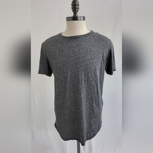 Men's Pacsun Black Marbled Short Sleeve Scallop Fit Shirt M